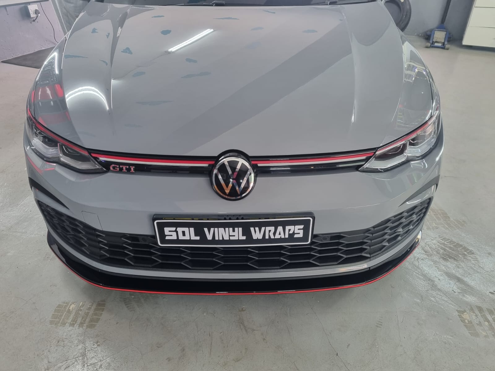 VW Golf 8 GTI - After installation with front lip